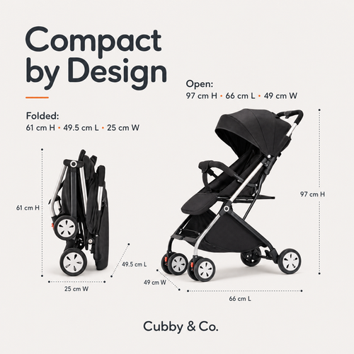 Lightweight Travel Stroller - Compact Fold, Easy Adventures