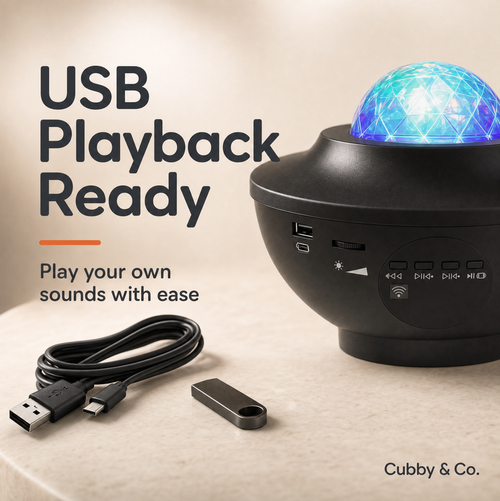 Galaxy Projector 2.0 - Magical Ocean Waves, Stars & Music