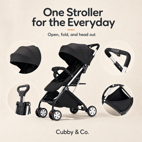 Lightweight Travel Stroller - Compact Fold, Easy Adventures